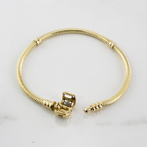 'Pandora' Moments Gold Clasp Bracelet | SZ 7